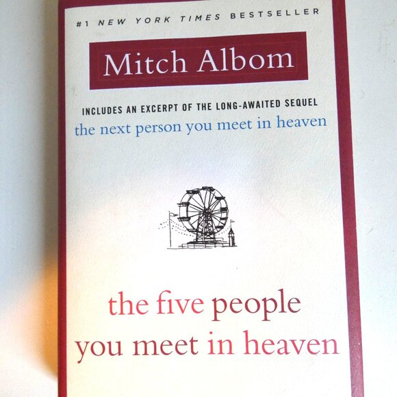 MITCH ALBOM Two Book Set "The 5 People You Meet in Heaven" & "The Next Person... - Picture 3 of 5